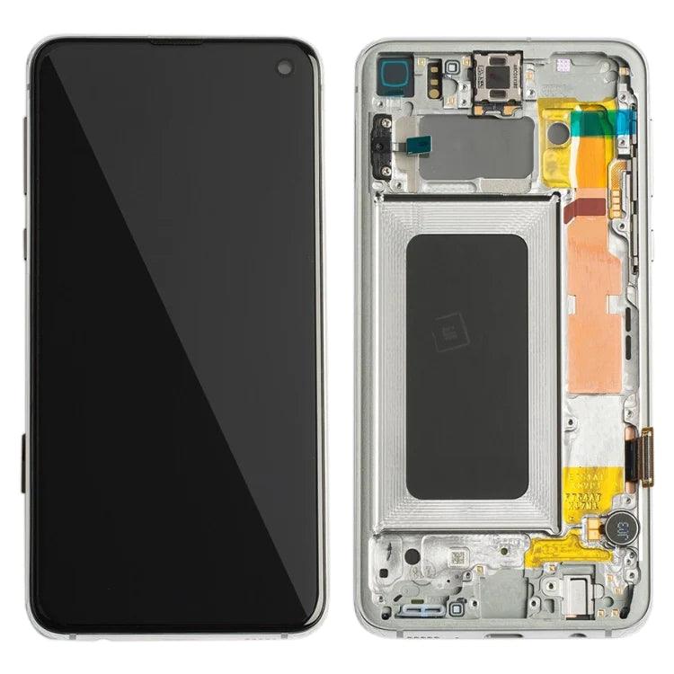 AMOLED LCD Screen With Digitizer Full Assembly with Frame For Samsung Galaxy S10e G970 (Prism White) - Best Cell Phone Parts Distributor in Canada, Parts Source AMOLED LCD Screen With Digitizer Full Assembly with Frame For Samsung Galaxy S10e G970 (Prism White) - Best Cell Phone Parts Distributor in Canada, Parts Source